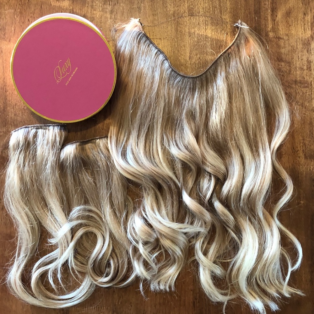 20" Blonde Balayage Halo by Luxy Hair - 180g